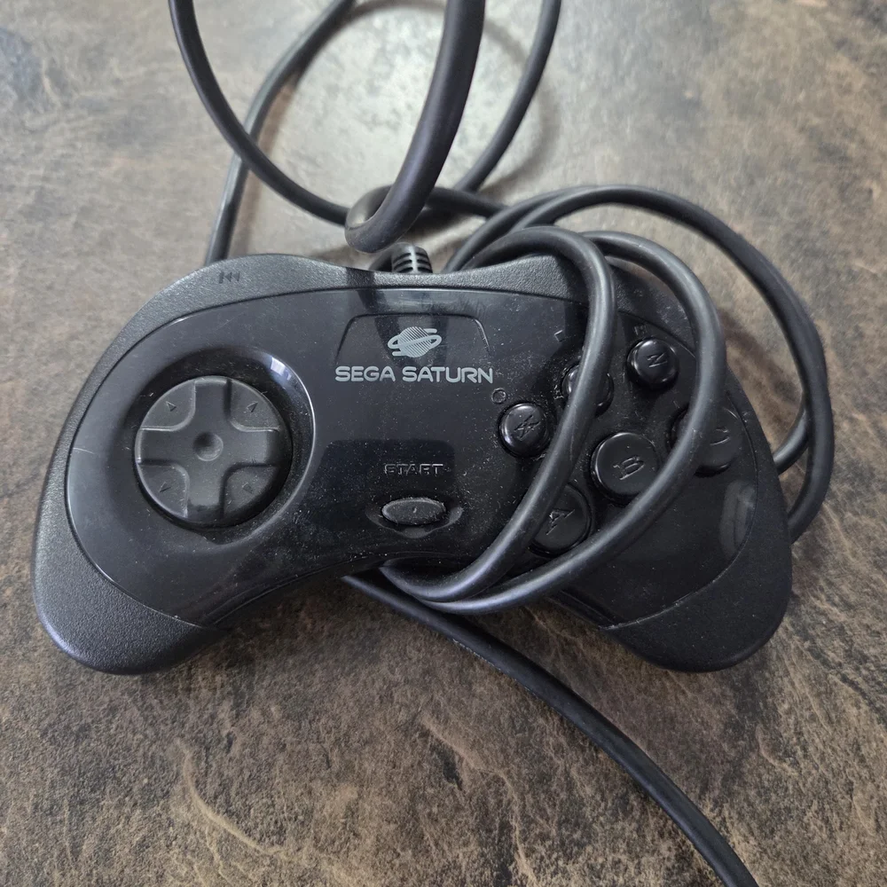Sega Saturn Black Controller